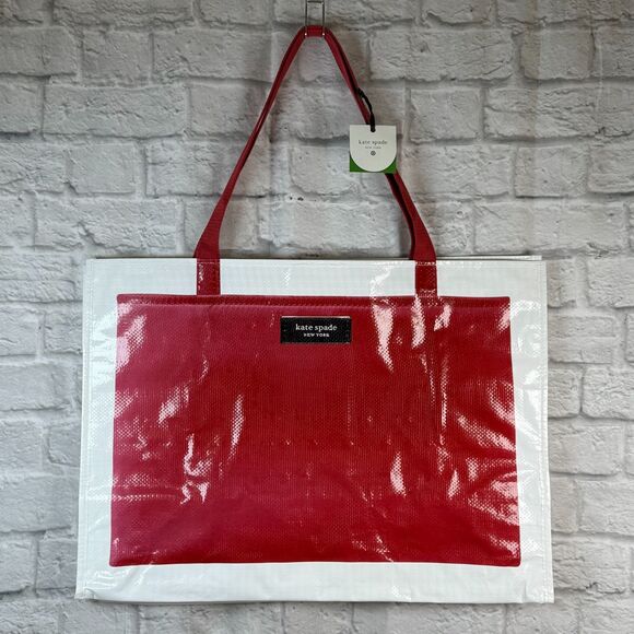 Kate Spade New York Target Reusable Shopping Tote Bag Red Limited Edition NWT - Picture 1 of 6